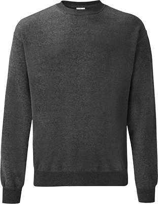 Férfi kereknyakú pulóver (280 g/m²) - Sötétszürke