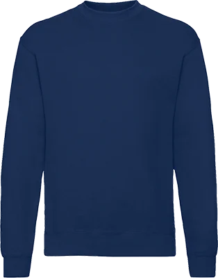 Férfi kereknyakú pulóver (280 g/m²) - Sötétkék