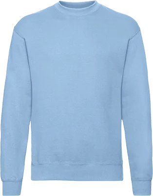 Férfi kereknyakú pulóver (280 g/m²) - Világos Kék