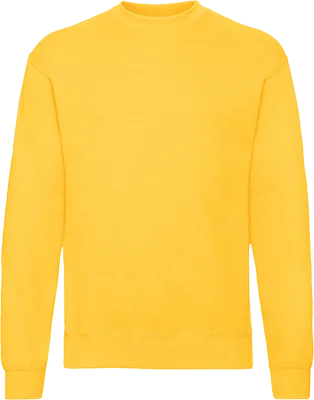 Férfi kereknyakú pulóver (280 g/m²) - Sárga
