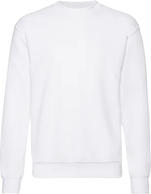 Férfi kereknyakú pulóver (280 g/m²) - Fehér