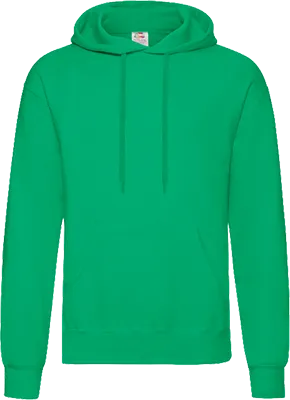 Fruit of the Loom kapucnis pulóver (280 g/m²) - Zöld