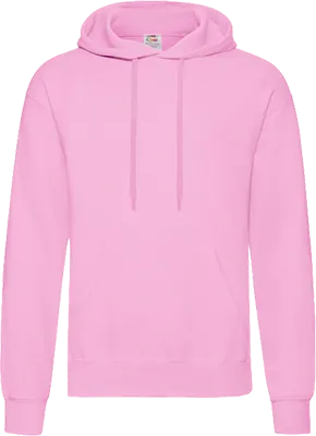 Fruit of the Loom kapucnis pulóver (280 g/m²) - Rózsaszín
