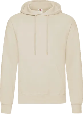 Fruit of the Loom kapucnis pulóver (280 g/m²) - Bézs