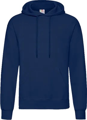 Fruit of the Loom kapucnis pulóver (280 g/m²) - Sötétkék