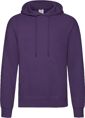 Fruit of the Loom kapucnis pulóver (280 g/m²) - Lila