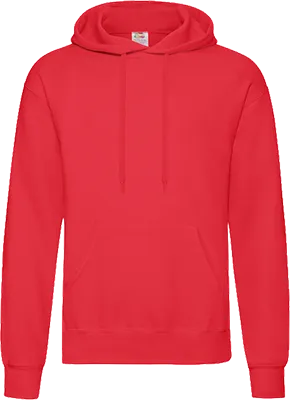 Fruit of the Loom kapucnis pulóver (280 g/m²) - Piros
