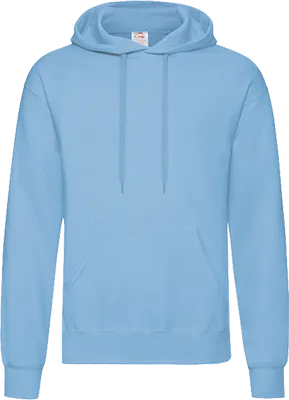 Fruit of the Loom kapucnis pulóver (280 g/m²) - Világos Kék