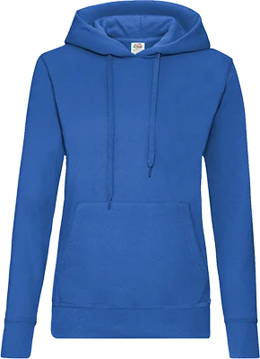 Női kapucnis pulóver (280 g/m²) - Kék