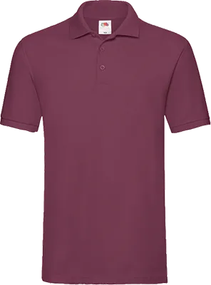 Férfi galléros rövid ujjú póló (180 g/m²) - Bordó