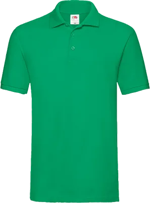 Férfi galléros rövid ujjú póló (180 g/m²) - Zöld