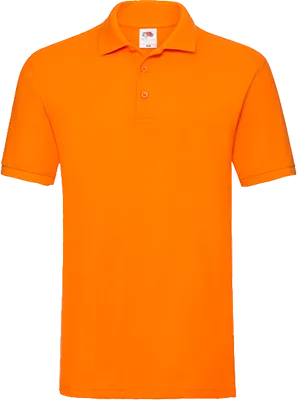 Férfi galléros rövid ujjú póló (180 g/m²) - Narancssárga