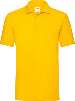 Férfi galléros rövid ujjú póló (180 g/m²) - Sárga