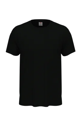 Uniszex rövid ujjú póló (150 g/m²) - Fekete