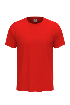 Uniszex rövid ujjú póló (150 g/m²) - Piros