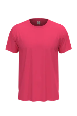 Uniszex rövid ujjú póló (150 g/m²) - Rózsaszín