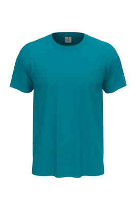 Uniszex rövid ujjú póló (150 g/m²) - Türkiz