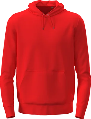 Uniszex kapucnis pulóver (280 g/m²) - Piros