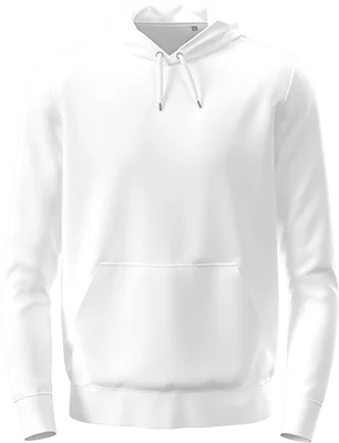 Uniszex kapucnis pulóver (280 g/m²) - Fehér