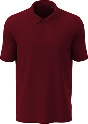 Uniszex galléros póló (180 g/m²) - Bordó