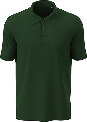 Uniszex galléros póló (180 g/m²) - Sötétzöld