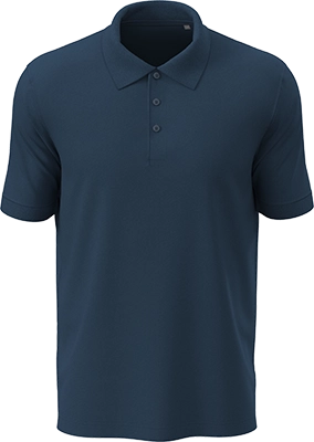 Uniszex galléros póló (180 g/m²) - Sötétkék