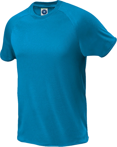 Rövid ujjú sportpóló (140 g/m²) - Türkiz