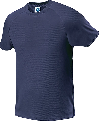 Rövid ujjú sportpóló (140 g/m²) - Sötétkék