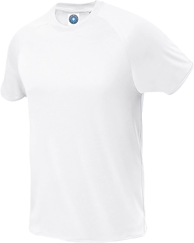 Rövid ujjú sportpóló (140 g/m²) - Fehér